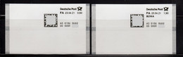 Deutschland Bund Test Poststation Nr. 008D ATM Satz Ohne / Mit Zudruck BÜWA Xx Automatenmarken Selbstklebend Matrixcode - Automatenmarken