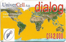 Benin - PTT - UniverCell - Dialog, Remote Mem. 2.000CFA, Used - Benin