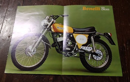 4 Poster Moto Benelli 125 Cross + 125 2C + 250 2C + 650 Tornado 1972 Benelli Italian Motorcycles - Motos