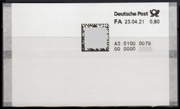 Deutschland Bund Test Poststation Nr. 0079 ATM 0,80 Postfrisch Automatenmarken Selbstklebend Matrixcode - Automatenmarken