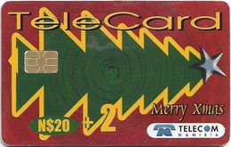 Namibia - Telecom Namibia - Merry Christmas 2003, Solaic, 2003, 20+2$, Used - Namibie