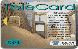 Namibia - Telecom Namibia - Places Of Interest, Kolmanskop, 2001, 50$, Used - Namibië