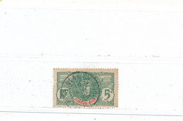 Haut Sénégal Et Niger Colonie Française Timbre De La Série Des Palmiers N° 4 Oblitéré Niamey 10 Janvier 1918 (aminci) - Used Stamps