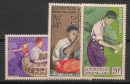 LAOS - 1957 - Poste Aérienne PA N°Yv. 24 à 26 - Série Complète Musiciens - Neuf Luxe ** / MNH / Postfrisch - Laos