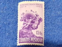TÜRKEY--1940-50    15K      DAMGASIZ - Unused Stamps