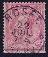 COB 46 Oblitéré ROSEE Relais - 1884-1891 Leopold II