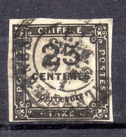 Taxe --1871-78--chiffre Taxe--25c Noir  N° 5 -cachet Rond VALENCIENNES--Nord  - 19  MARS  72....cote 65€ - 1859-1959 Used