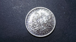 Pièce De 5 Francs Semeuse Argent 1960 N°2 - 10 Francs