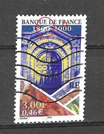 VARIETES FRANCE 2000 N° 3299 OBLITERE  LAMPE U.V / NUANCE COULEUR / BLANC  / SCANNE 3 PAS A VENDRE - Used Stamps