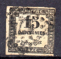 Taxe--1863-70--chiffre Taxe--15c Noir  N° 3 - Losange Gros Points   GC  174  -ARRAS -Pas De Calais - ..cote  15€ - 1859-1959 Afgestempeld