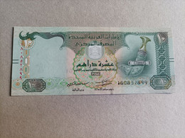 Billete De Los Emiratos Árabes De 10 Dirhams, Año 2015, UNC - Emiratos Arabes Unidos