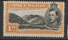 Ascension Islands  1938  SG  39ac  1d Perf  14   Mounted Mint - Ascension