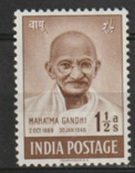 India   1948 305  Gandhi    Mounted Mint - Unused Stamps