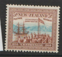 New Zealand  1940   SG 620  5d Centennial  Lightly Mounted Mimt - Ongebruikt