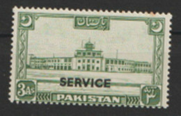 Pakistan  1948  SG  020  OFFICIAL  Overprint  Lightly  Mounted Mint - Pakistan