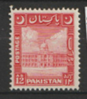 Pakistan  1949  SG  51  12p  Umounted Mint - Pakistan