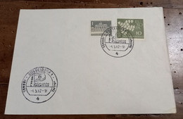 G11) Germania Belege Busta Con Europa Cept 10 Pf + 1 Pf BRD 1962 SST Düsseldorf - Israel Philatelie - Briefe U. Dokumente