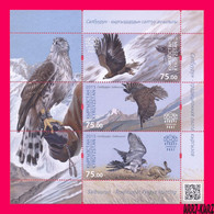 KYRGYZSTAN 2015 Nature Fauna Predatory Bird Hunting Falcon Falconry Salbuurun S-s Mi KEP Bl.2(10-12) MNH - Kirgisistan