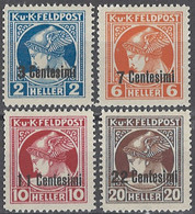 Austria Österreich, Feldpost Occupation Of Italy 1918. Mi.Nr. 20-23, Postfrisch **, MNH - Austrian Occupation