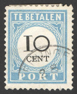 Nederland 1887 Port 7 Type I Gestempeld/used Taxe, Tax - Taxe