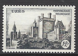 FRANCE 1957 TIMBRE 1099 CHATEAU D UZES - Unused Stamps