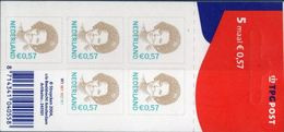 Netherlands 2004, Beatrix 0.57 € Velletje 5 Zegels, TPG Logo,  Sheetlet Of 5 Stamps MNH - Blocs