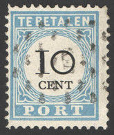 Nederland 1887 Port 7 Type III Gestempeld/used Taxe, Tax Puntstempel 5 Amsterdam - Taxe