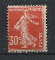 FRANCE - 1921-22 - N°Yv. 160 - Semeuse 30c Rouge - Neuf Luxe ** / MNH / Postfrisch - Nuevos