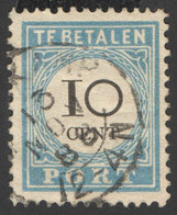 Nederland 1887 Port 7 Type III Gestempeld/used Taxe, Tax Kleinrondstempel Denekamp - Taxe