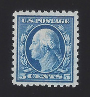 US #428 1913-15 Blue WMK 190 Perf 10 Mint OG LH VF SCV $32.50 - Unused Stamps