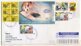 2022 Brazil Registered Priority Cover With Great Franking " Topics" # 5 From Curitiba - Covers & Documents