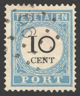 Nederland 1887 Port 7 Type II Gestempeld/used Taxe, Tax Puntstempel 66 Leerdam - Postage Due