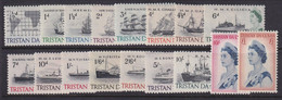 Tristan Da Cunha, Scott 71-84, 113-115 (SG 71-84b), MLH/HR - Tristan Da Cunha