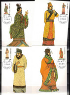 Taiwan - Republic Of China 1988 Traditional Chinese Costumes Maximum Cards - Maximum Cards