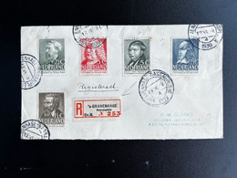 NETHERLANDS 1939 REGISTERED LETTER 'S GRAVENHAGE TO COLUMBIA 12-06-1939 NEDERLAND - Lettres & Documents