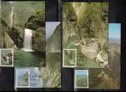 Taiwan - Republic Of China 1989 Taroko National Park Maximum Cards - Maximumkarten