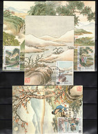 Taiwan - Republic Of China 1990 Chinese Classical Poetry Maximum Cards - Maximumkarten