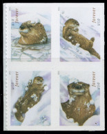 Etats-Unis / United States (Scott No.5651a - Otters In The Snow) [**] Right Side Bloc - Neufs