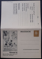 Bessere DR Privatpostkarte PP 109 B2-01 Ungebrauchte Doppelkarte -- Sauerkrautfabrik Ballingen, Selten (1690) - Stamped Stationery