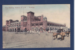 CPA Inde India Howrah Gare Station Railway Voir Dos - Inde