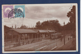 CPA Hongrie Gare Station Chemin De Fer Voir Dos Budapest - Hongrie