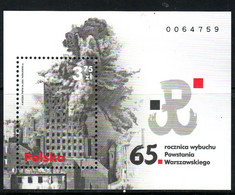 POLAND 2009 MICHEL NO: BL.189  MNH - Guerre Mondiale (Seconde)