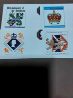 (nu12/14) GRAN BRETAGNA FOGLIETTI RICORDO LONDON 3 VALORI, EUROPA 3 VALORI, INCORONAZIONE 4 VALORI, TOTALE 10 FOGLIETTI - Unused Stamps
