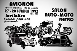 CPM Salon De La Carte Postale Avignon Publicité Par L'artiste JIHEL Moto Traction Deux Chevaux Vespa - Avignon