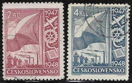 Sellos De Checoslovaquia 1947 Reconstrucción Nacional - Used Stamps