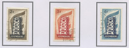 Europa CEPT 1956 Luxembourg - Luxemburg Y&T N°514 à 516 - Michel N°555 à 557 (o) - 1956