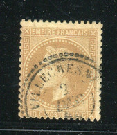 Superbe & Rare N° 28 Cachet à Date De Villecresnes - 1863-1870 Napoleon III With Laurels