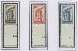Europa CEPT 1956 Luxembourg - Luxemburg Y&T N°514 à 516 - Michel N°555 à 557 *** - Avec Vignette - 1956