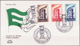 Europa CEPT 1956 Luxembourg - Luxemburg FDC1 Y&T N°514 à 516 - Michel N°555 à 557 - 1956