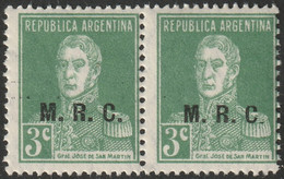 Argentina 1925 Sc OD339  Official Pair MNH** - Dienstmarken